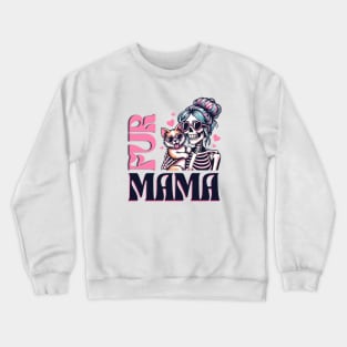 Fur mama Gatos Before Vatos I Love Furries I Love Cats I Just Cant Eat a Whole On by Myself Crewneck Sweatshirt